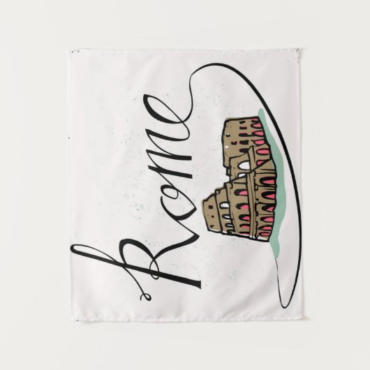 Rom-Handbriefgestaltung Wandteppich (Vorderseite)