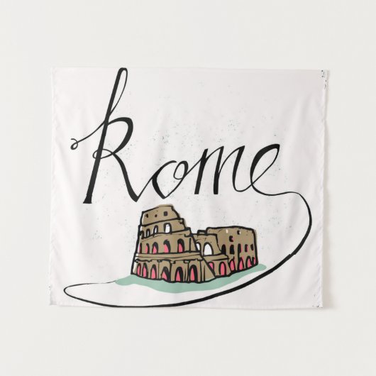 Rom-Handbriefgestaltung Wandteppich (Vorderseite (Horizontal))