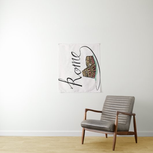 Rom-Handbriefgestaltung Wandteppich (Beispiel)