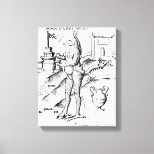 Rom, Hauptstadt der Welt, 1596 Leinwanddruck