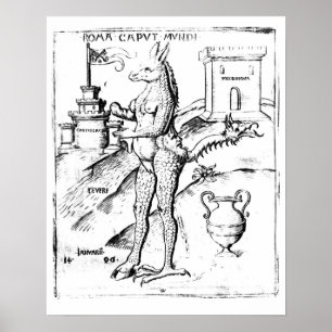 Rom, Hauptstadt der Welt, 1596 Poster