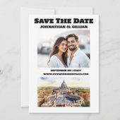 Rom Hochzeitswasserattraktionen Foto Save The Date (Vorderseite)