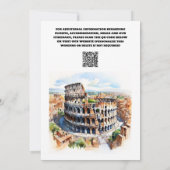 Rom Hochzeitswasserattraktionen Foto Save The Date (Rückseite)