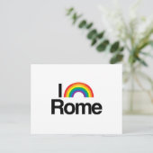 ROM - I LIEBE PRIDE -.pnng Postkarte (Stehend Vorderseite)