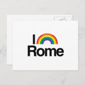 ROM - I LIEBE PRIDE -.pnng Postkarte (Vorne/Hinten)