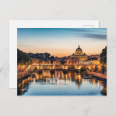 Rom im Abend Postkarte (Vorne/Hinten)