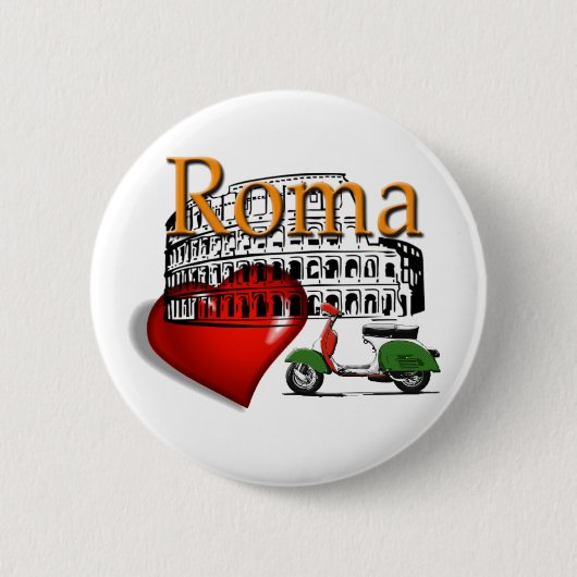 Rom in my Heart Button (Vorderseite)