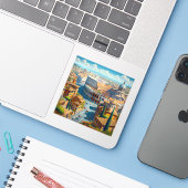 Rom Italien 3 Inch Vinyl Sticker (Laptop mit iPhone)