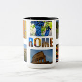 Rom Italien 6 Foto Ferienkollektion Zweifarbige Tasse (Mittel)