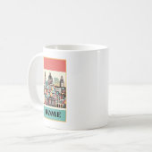 Rom Italien Art Deco Kaffeetasse (Vorderseite Links)