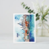 Rom Italien Berühmter Reiseort Wasserfarben Postkarte (Stehend Vorderseite)