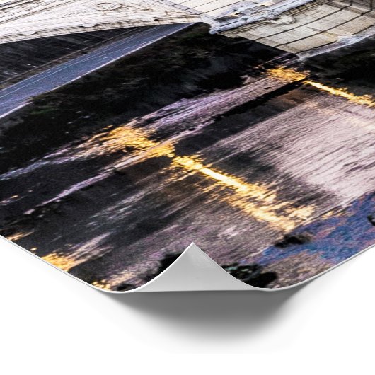 Rom Italien Castel Sant'Angelo Bridge Poster (Ecke)