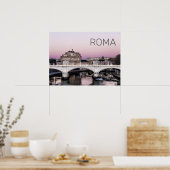 Rom Italien Castel Sant'Angelo Bridge Poster (Küche)