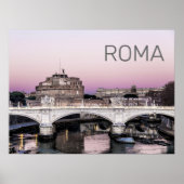 Rom Italien Castel Sant'Angelo Bridge Poster (Vorne)