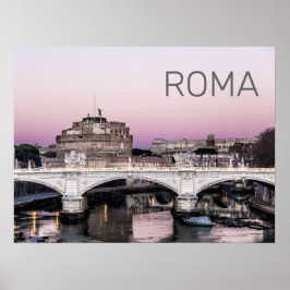 Rom Italien Castel Sant'Angelo Bridge Poster