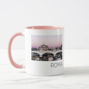 Rom Italien Castel Sant'Angelo Brücke Sonnenunterg Tasse