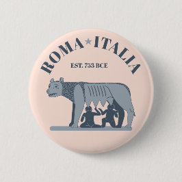 Rom, Italien: Der Wolf der Capitoline Button