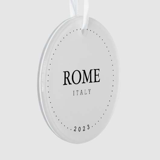 Rom, Italien Einfache internationale Reise Custom Ornament (Vorderseite)