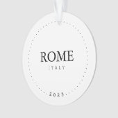 Rom, Italien Einfache internationale Reise Custom Ornament (Vorderseite)