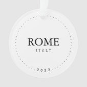 Rom, Italien Einfache internationale Reise Custom Ornament (Vorderseite)