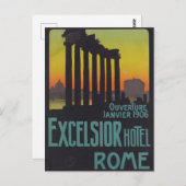 Rom Italien Europa Vintage Travel Postkarte (Vorne/Hinten)