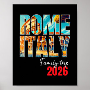 Rom Italien Familienreise 2026 Europa Urlaub Colos Poster