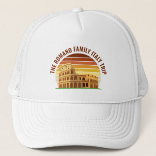 Rom Italien Familienreise Coliseum Sunset Custom Truckerkappe