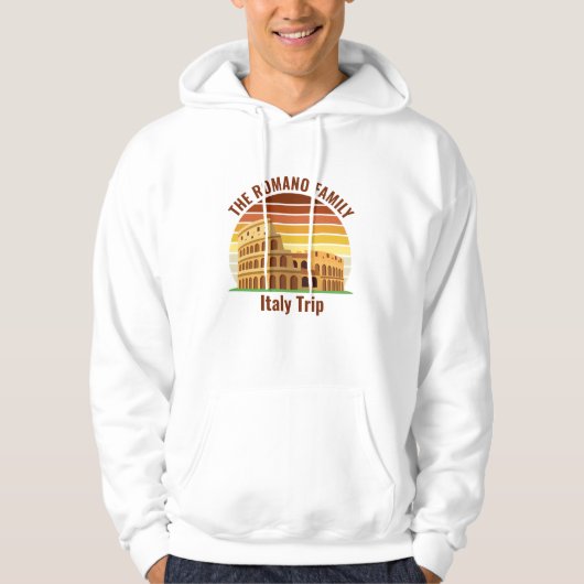Rom Italien Familienreise Kolosseum Sunset Custom Hoodie (Vorderseite)