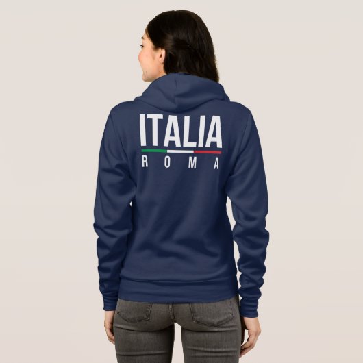 Rom Italien Hoodie (Schwarz voll)