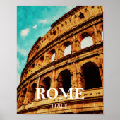 Rom, Italien Illustration Poster (Vorne)