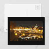 Rom, Italien in der Nacht Postkarte (Vorne/Hinten)