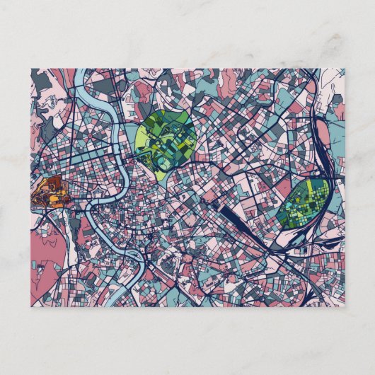 Rom - Italien Karte (Vorderseite)