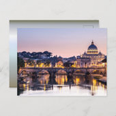 Rom Italien - Kathedrale St Peters Postkarte (Vorne/Hinten)