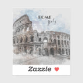 Rom Italien Kolloseum Vintage Aufkleber (Blatt)
