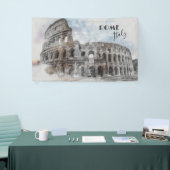 Rom Italien Kolloseum Vintage Banner (Messeveranstaltung)