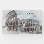 Rom Italien Kolloseum Vintage Banner (Horizontal)