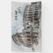 Rom Italien Kolloseum Vintage Banner (Vertikal)