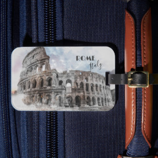 Rom Italien Kolloseum Vintage Gepäckanhänger