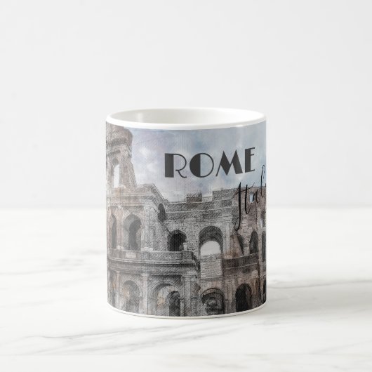 Rom Italien Kolloseum Vintage Kaffeetasse (Mittel)