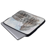 Rom Italien Kolloseum Vintage Laptopschutzhülle (Vorne Knopf)