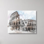 Rom Italien Kolloseum Vintage Leinwanddruck (Vorderseite)