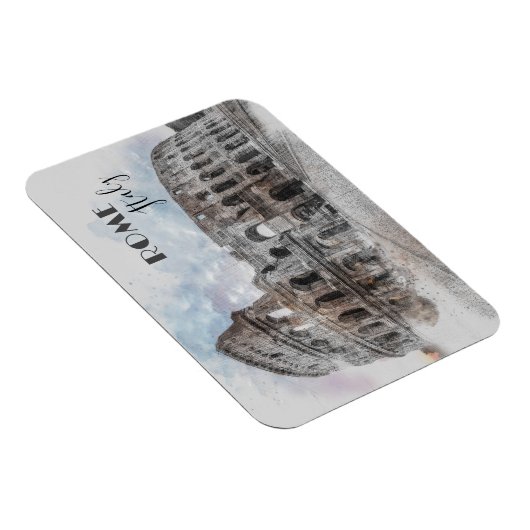 Rom Italien Kolloseum Vintage Magnet (Rechte Seite)