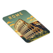 Rom Italien Kolloseum Vintage Magnet (Rechte Seite)