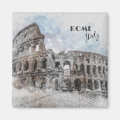 Rom Italien Kolloseum Vintage Magnet (Vorne)