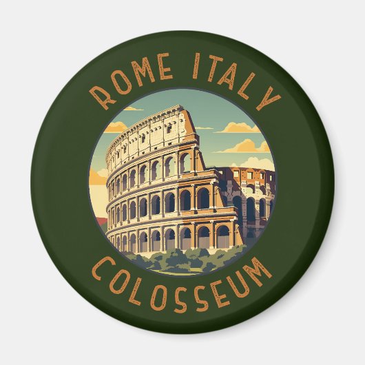 Rom Italien Kolloseum Vintage Magnet (Vorne)