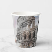 Rom Italien Kolloseum Vintage Pappbecher (Vorderseite)