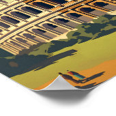 Rom Italien Kolloseum Vintage Poster (Ecke)