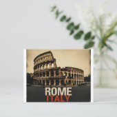 Rom Italien Kolloseum Vintage Postkarte (Stehend Vorderseite)