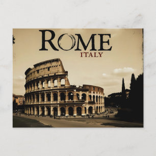 Rom Italien Kolloseum Vintage Postkarte