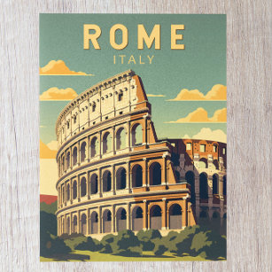 Rom Italien Kolloseum Vintage Postkarte